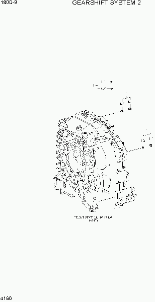 4160 Система переключения передач погрузчика дизельного Hyundai 180D-9