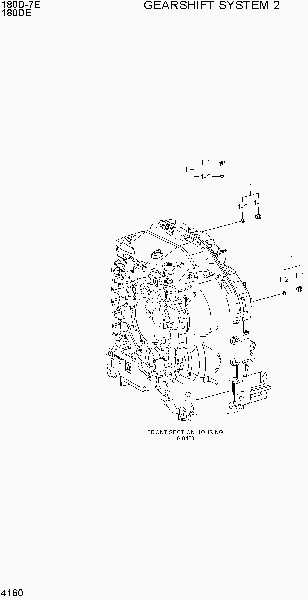 4160 Система переключения передач погрузчика дизельного Hyundai 180D-7E