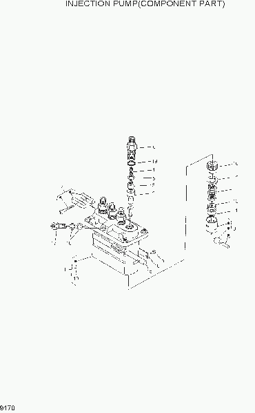 9170  INJECTION PUMP(COMPONENT PART)   Hyundai HDF15/18-5