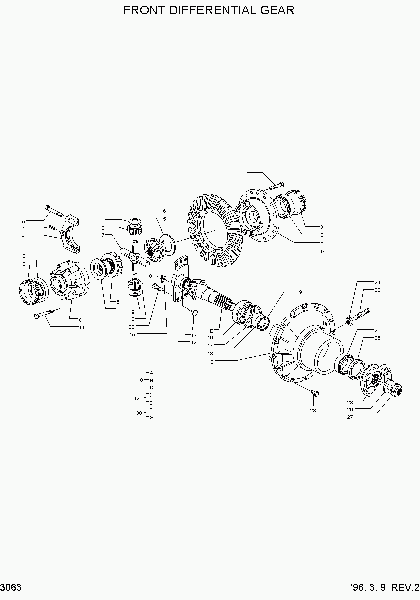 3063 FRONT DIFFERENTIAL GEAR(#0110-)