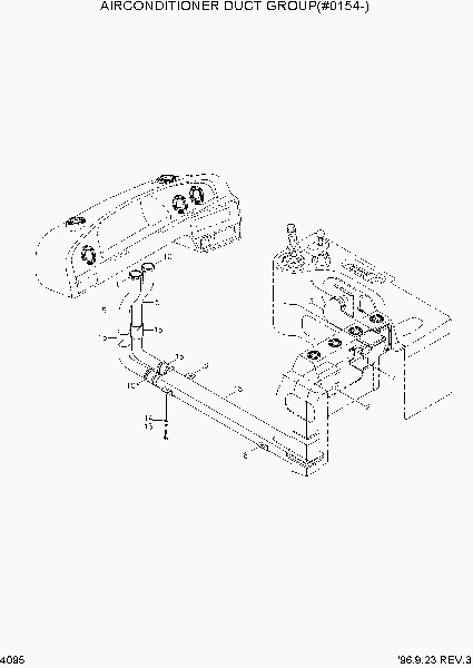 4095 AIR CONDITIONER DUCT ASSY(#0210-)