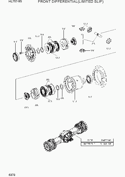6370 FRONT DIFFERENTIAL(LIMITED SLIP)