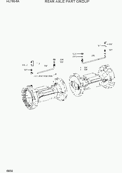 6830 REAR AXLE PART GROUP