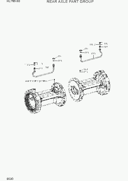 6530 REAR AXLE PART GROUP