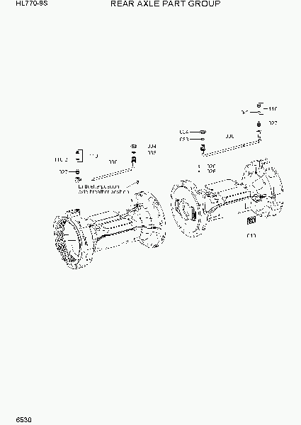 6530 REAR AXLE PART GROUP