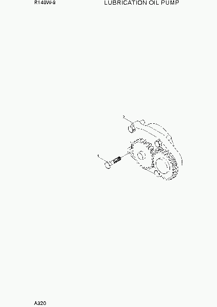 A320 LUBRICATING OIL PUMP экскаватора колесного Hyundai R140W-9