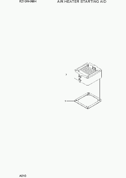 A010 AIR HEATER STARTING AID экскаватора колесного Hyundai R210W9-MH