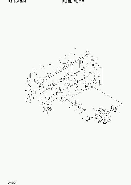 A180  FUEL PUMP   Hyundai R210W9-MH
