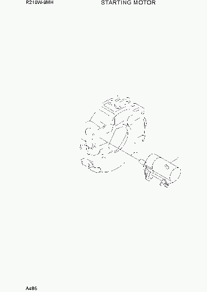 A485 STARTING MOTOR экскаватора колесного Hyundai R210W9-MH