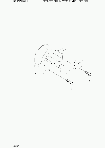 A490 STARTING MOTOR MOUNTING экскаватора колесного Hyundai R210W9-MH