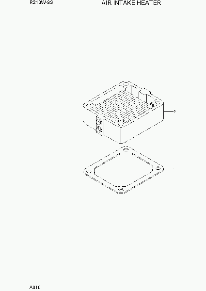 A010 AIR INTAKE HEATER экскаватора колесного Hyundai R210W-9S