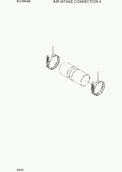 A310  AIR INTAKE CONNECTION 4   Hyundai R210W-9S