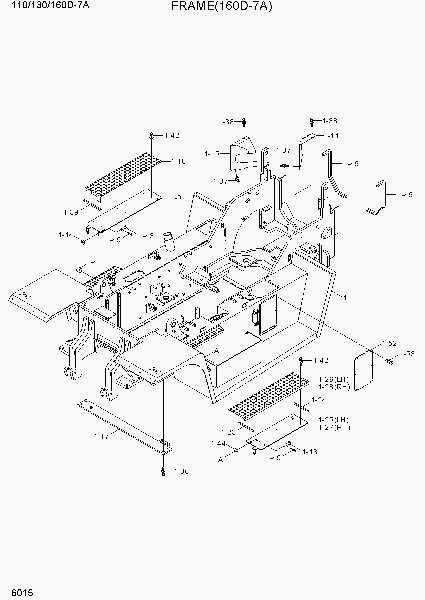 6015  FRAME (160D-7A)   Hyundai 110/130/160D-7A