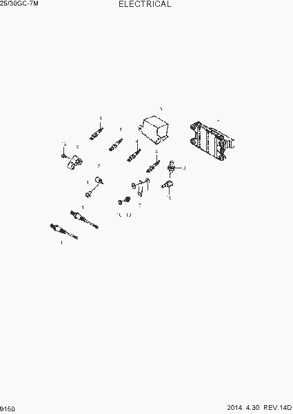 9150  ELECTRICAL     Hyundai 25/30GC-7M