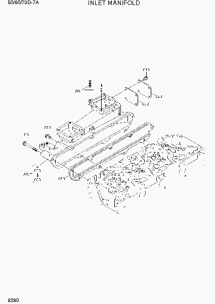 9280  INLET MANIFOLD   Hyundai 50/60/70D-7A