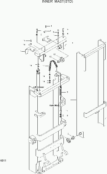 6011  INNER MAST(STD)   Hyundai HBF15(E)