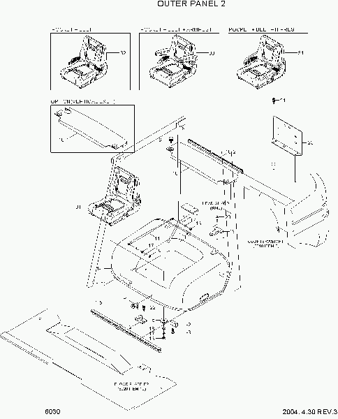 6030  OUTER PANEL 2   Hyundai HDF15/18III