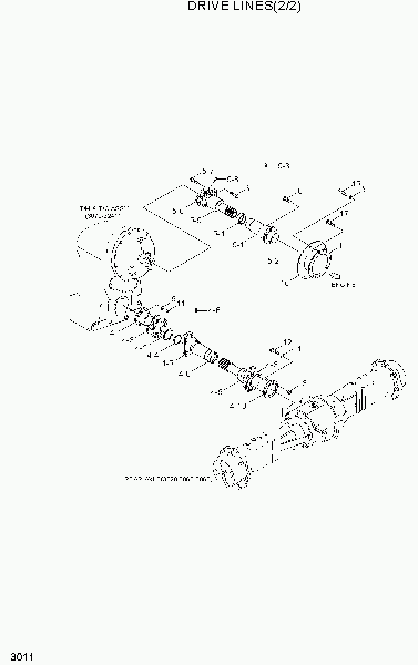 3011  DRIVE LINES(2/2)    Hyundai HL720-3(#0053-)