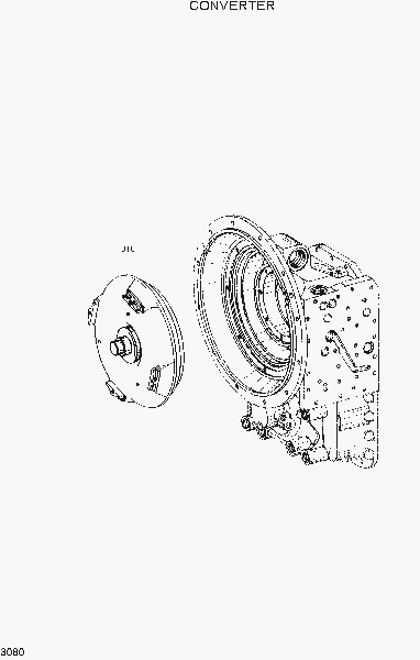 3080  CONVERTER    Hyundai HL720-3(#0053-)