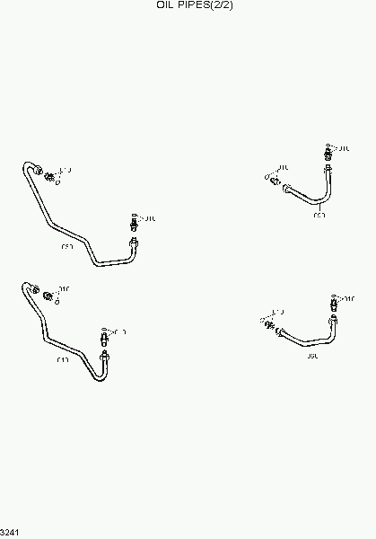 3241  OIL PIPES(2/2)    Hyundai HL720-3(#0053-)