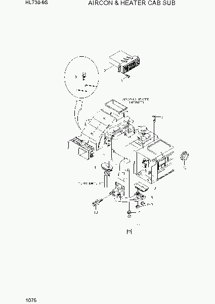 1075  AIRCON & HEATER CAB SUB    Hyundai HL730-9S(BRAZIL)