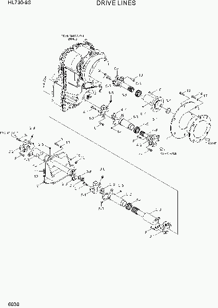 6030  DRIVE LINES    Hyundai HL730-9S(BRAZIL)
