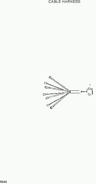 9040  CABLE HARNESS    Hyundai HL730-3(-#1000)