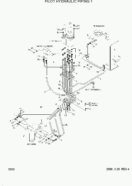 2020  PILOT HYDRAULIC PIPING 1    Hyundai HL740TM-3(-#0250)