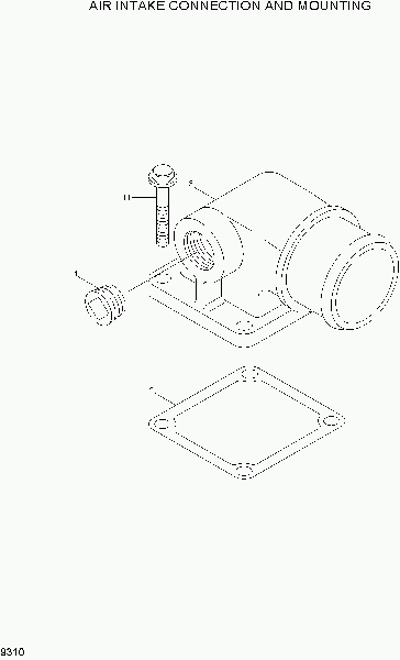 9310 AIR INTAKE CONNECTION MOUNTING