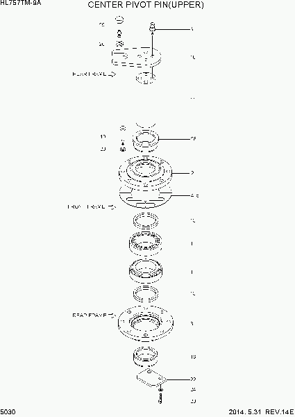 5030 CENTER PIVOT PIN(UPPER)