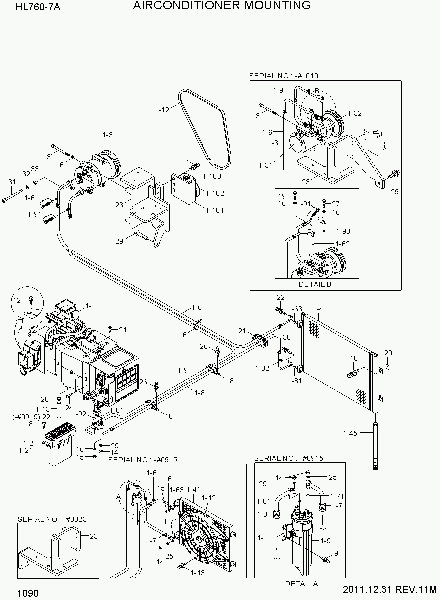 1090 AIR CONDITIONER MOUNTING