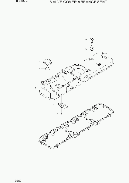 9640 VALVE COVER ARRANGEMENT