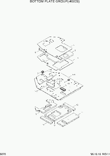 5070 BOTTOM PLATE GROUP(-#0028)    )