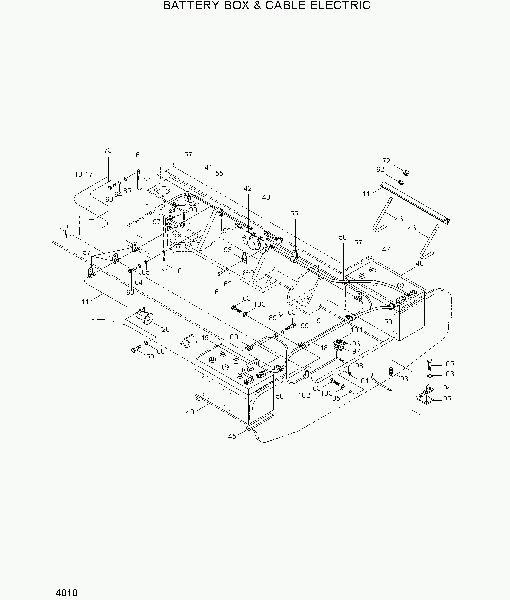 4010 BATTERY BOX & CABLE ELECTRIC