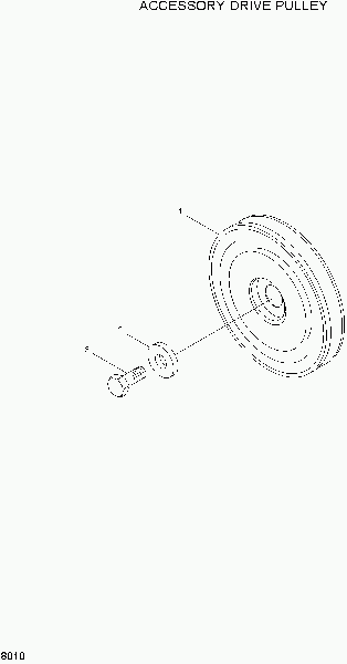 8010 ACCESSORY DRIVE PULLEY