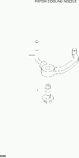 8380 PISTON COOLING NOZZLE