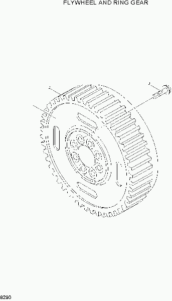 8290 FLYWHEEL AND RING GEAR