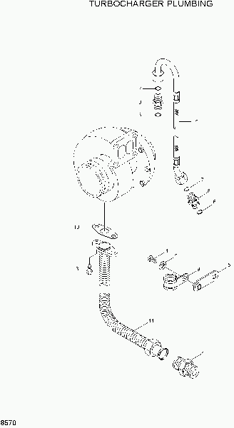 8570 TURBOCHARGER PLUMBING