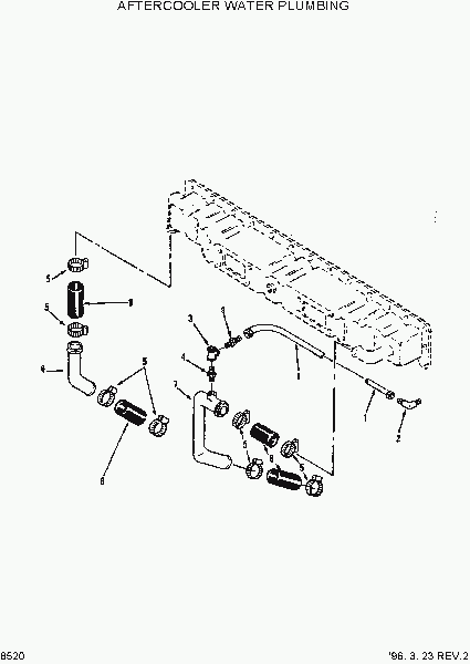 8520 AFTERCOOLER WATER PLUMBING