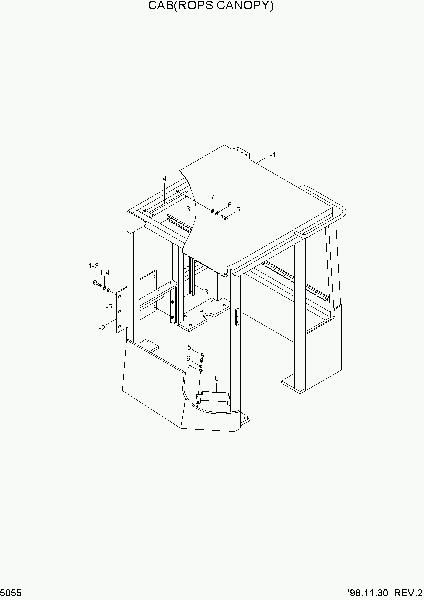 5055 CAB(ROPS CANOPY)
