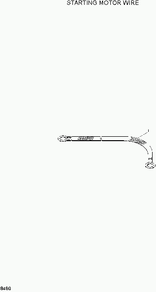 8490 STARTING MOTOR WIRE