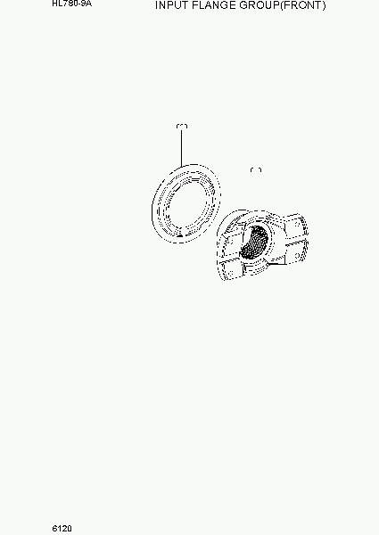 6120 INPUT FLANGE GROUP(FRONT)