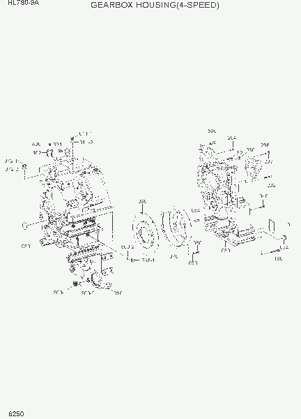 6250 GEARBOX HOUSING(4-SPEED)