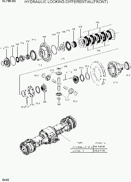 6440 HYDRAUIC LOCKING DIFFERENTIAL(FRONT)