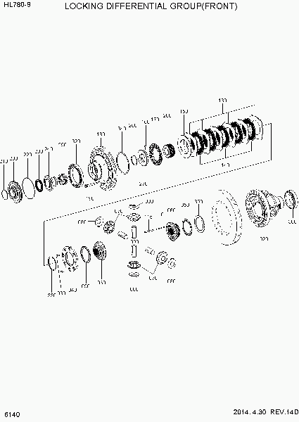 6140 HYDRAUIC LOCKING DIFFERENTIAL(FRONT)