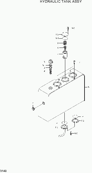 3140 HYDRAULIC TANK ASSY