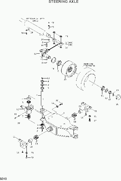5010  STEERING AXLE     Hyundai HLF15/18CIII
