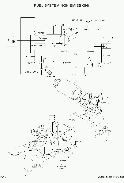 1040  FUEL SYSTEM(NON-EMISSION)     Hyundai HLF20/25/30-5