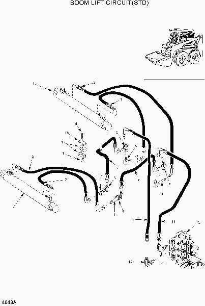 4043A BOOM LIFT CIRCUIT(STD)