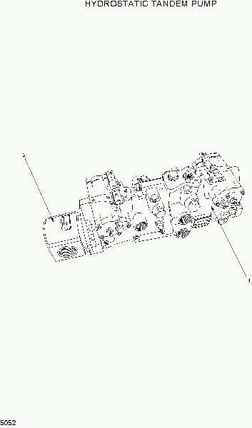 5052 HYDROSTATIC TANDEM PUMP